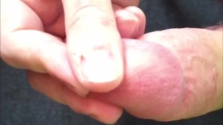 Virgin tries sounding with a 12mm urethral sound