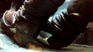 Pedal pumping and cranking in my boots, super close up angle TEASER