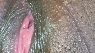 pink pussy close Up masturbation!!! *so much cum*