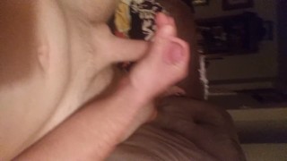 Solo jerk on the couch at 3am