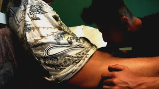 Wife don´t wanna suck him, so I do that