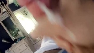 Daddy playing with his big cock