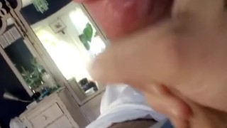 Daddy playing with his big cock