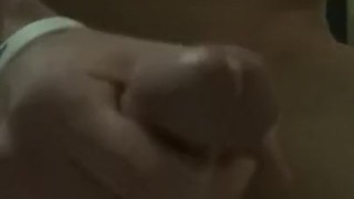 Slow motion cum pumping from a big horny dick