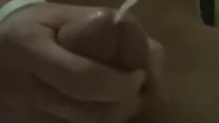 Slow motion cum pumping from a big horny dick