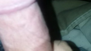 Tattooed guy jerking off