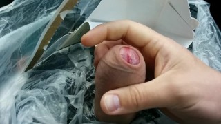 Risky Public Wank and Cum In My Car