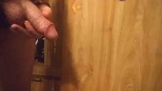 Cock Pulsing, Dripping Cum, then Pissing with a Hardon ~ LeoInTucson