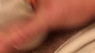 2/2 piss, jerk and cum in girlfriends sock