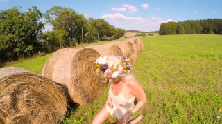 Random Guy fuck Mother Nature on the sunny meadow.