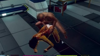 HUMAN DOES A HOT ASS ALIEN BABE