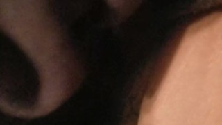 Pillow jumping with masturbator