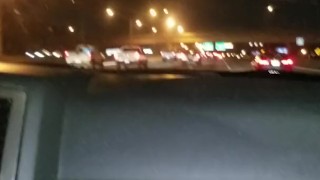 Sneaking a feel on the hwy