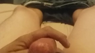Comparing my cock to a huge hot dog