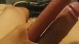 Comparing my cock to a huge hot dog