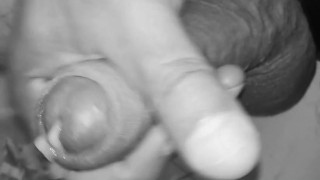 Huge closeup cumshot very long dripping cockhead