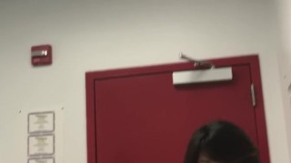 Playing in a fast food restaurant bathroom. I almost got caught