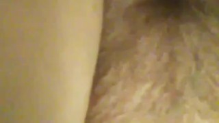 Fucking my big fat hairy pussy with dildo