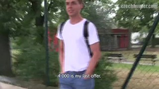  CZECH HUNTER 364 - Handsome Looking Hunk Gets Cash To Suck & Fuck A Big Dick