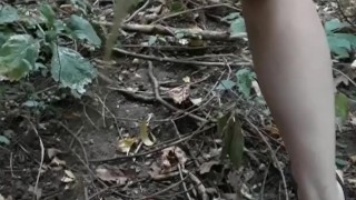 Peeing in the woods