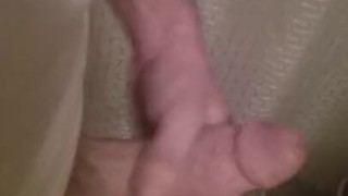 Busting a load in my friend's bathroom