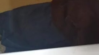 Wanking in bathroom solo