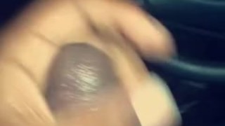 Rubbing a nut out in a packed parking lot.