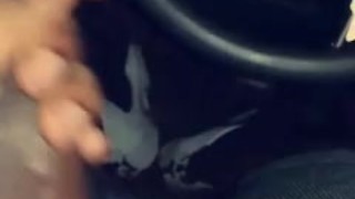 Rubbing a nut out in a packed parking lot.