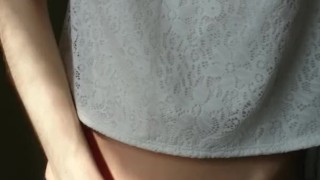 Cum all over me? || Alena teasingly shows herself off