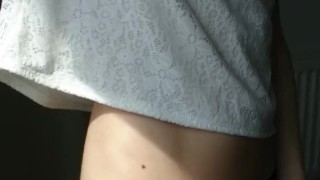 Cum all over me? || Alena teasingly shows herself off
