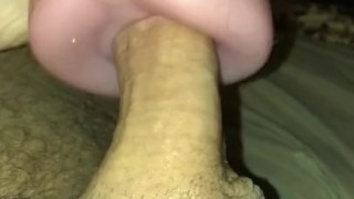 Daddy fucks fleshlight