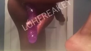 Playing around with my dildo