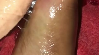 Thick Cock Rubbing Foot