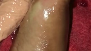 Thick Cock Rubbing Foot