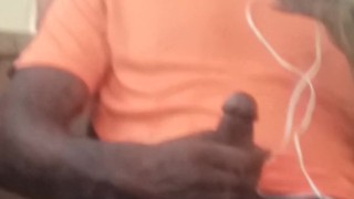 jacking off out side