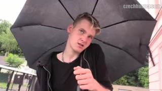  CZECH HUNTER 365 - Blonde Twink Picked Up From The Metro For A Quick Fuck