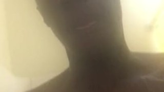 In the shower