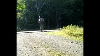 skeleton masked wetsuit on the road