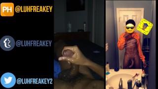 Black Teen Has a Verbal Intense Orgasm After Edging