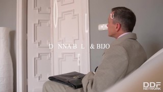 Romanian stunners Donna Bell & Bijou fucked real hard during job interview