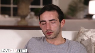 LoveHerFeet - Vienna Black's Orgasmic Toe Sucking Session