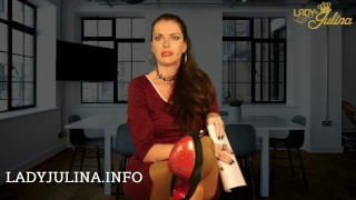 Bewerbung bei der Office Domina Lady Julina als keuscher Lustsklave
