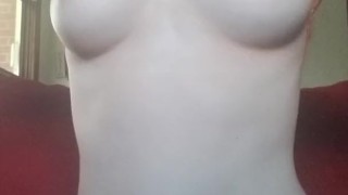Rubbing my little titties