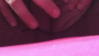 Bbw pussy play pantyhose