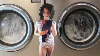 Just A Girl Doing Laundry