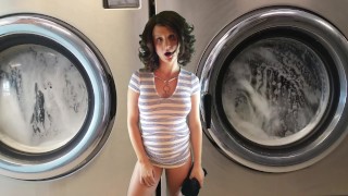 Just A Girl Doing Laundry