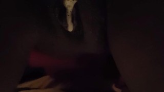 Queef Video Ebony Teen babysitter closeup queefing