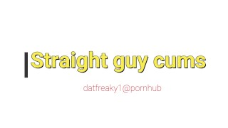 Straight Guy Cums In My Hand and I Eat It All!