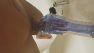 Fucking Fleshlite Turbo In Shower 6 With Cock Ring