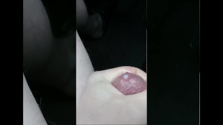 Jack off and cumming IN THE CAR!!!